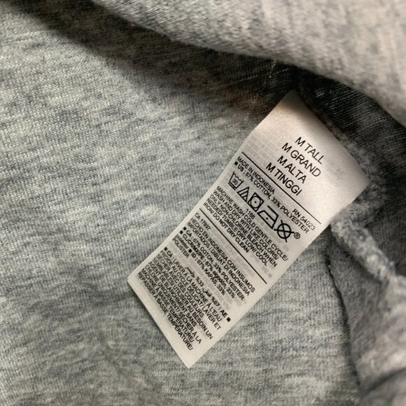 Old Navy Sweatshirt Gray Vintage Quilted Tunic Pullover - Picture 9 of 12